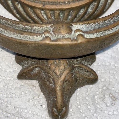 Brass door knocker vintage - door,