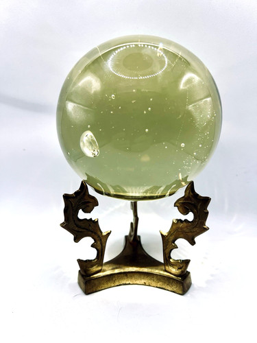 Vintage clear orb crystal - clear,
