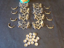 Vintage brass drop pull - vintage,