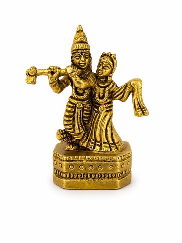 Brass radha krishna - 3", idol