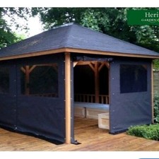 50/180cm Outdoor CANVAS Gazebo Replace Side Panel Wall Panels with PVC Window