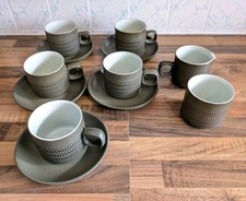 Denby Chevron 5 Band Coffee