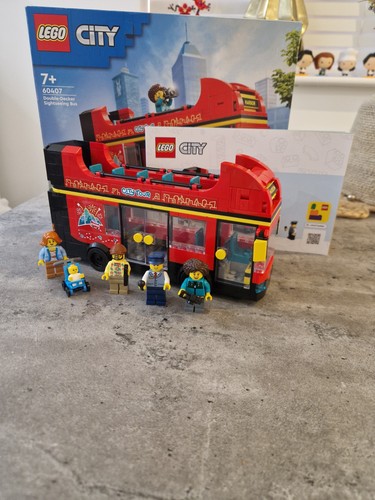 Lego city red - lego, double-decker