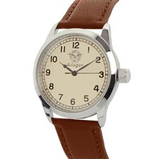 Ailager British RAF Pilot Watch - WW2 Air Ministry Reproduction- Brown Strap
