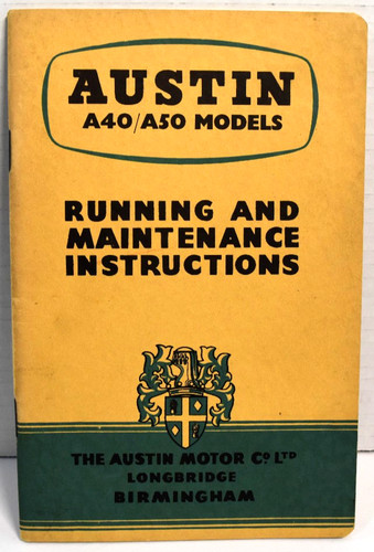 Austin a40 a50 - models, running