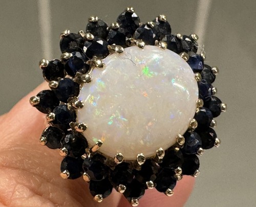 Large opal and cluster - and,