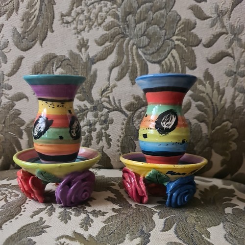 Vintage mary rose - rose, pair