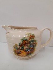 Vintage Swinnertons Thatched Cottage (The Homestead) Floral Cottage Core Jug VGC