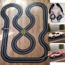 Scalextric Sport Track Set - Large Flat Layout & Bugatti Veyron Cars AS21 #A #PW