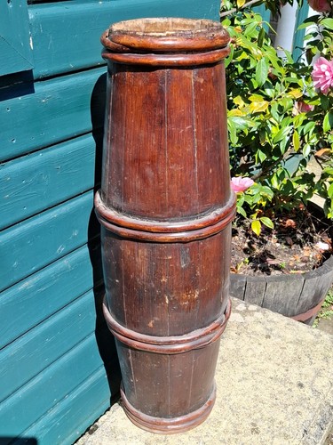 Antique french wooden butter - wooden,