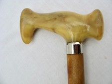 Walking stick with marble