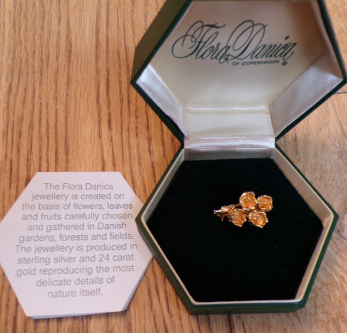 Flora danica 24ct gold vermeil - flora,