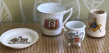 Job Lot miniature vintage china, mixed , royalty, Masonic, Goss, Rare Edward VII