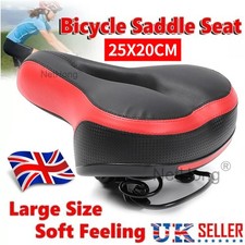 2x Super Soft Comfy Gel Big Bum Bike Saddle Seat Mountain MTB Sport Road Bicycle