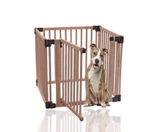 Bettacare Wooden Dog Pen, 80cm x 80cm, Natural Wood, 76cm High