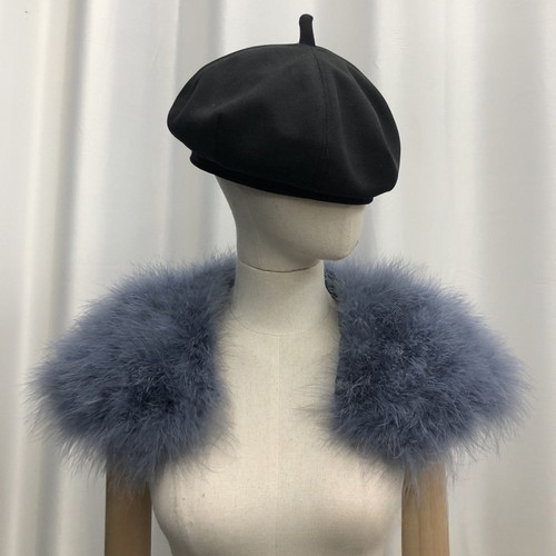 Real ostrich feather fur - fur, shawl