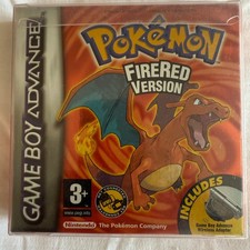 GBA: Pokémon Fire Red with GBA Wireless Adapter, Manual & Box