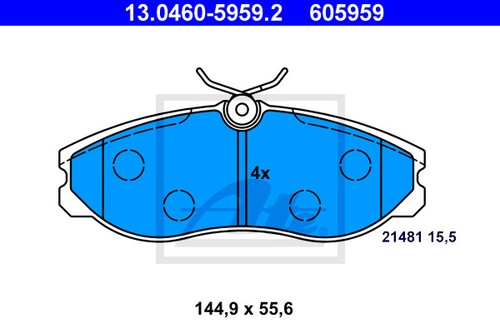 New brake pad set disc - brake,