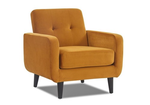 Compact velvet accent chair - compact,
