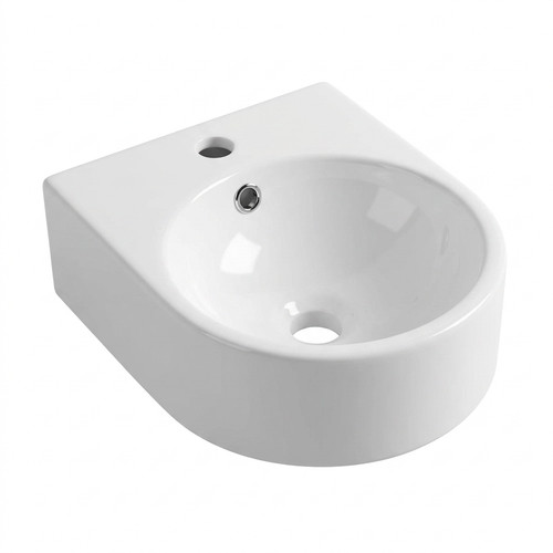 Small white wall - white, hung