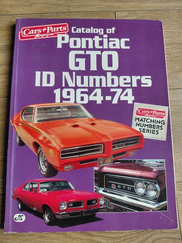 Catalog pontiac gto id - catalog,