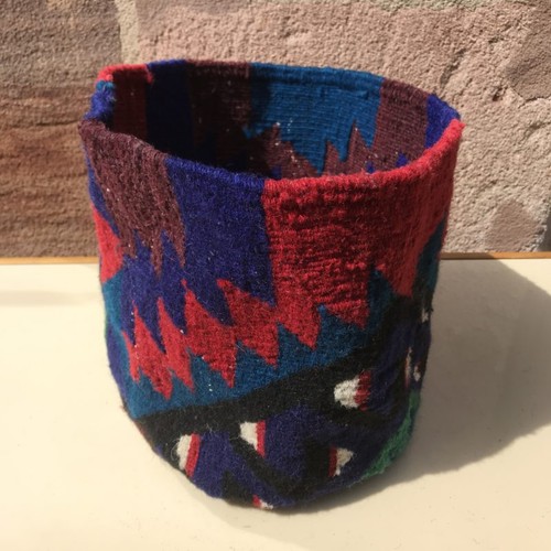 Kilim flower pot hand - kilim, (large)