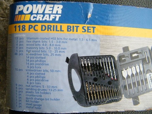 118 piece drill bit - 118,