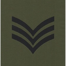 BRITISH ARMY OLIVE WOVEN RANK
