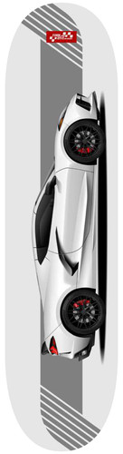 Car art corvette skateboard - art, c8