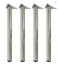 4x Heavy Duty Adjustable Table Legs – Breakfast Bar Worktop Support – 710mm