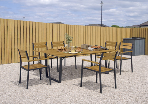 Garden dining table and chairs - dining,