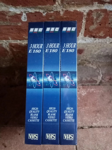 Vhs blank video - vhs, x3.