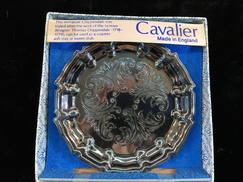 Cavalier silver plated coaster - cavalier,