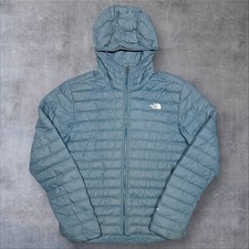Mens Blue The North Face 700 Padded Hooded Puffer Jacket - Size Medium (M) S756