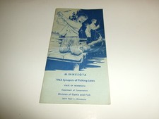 1963 Minnesota Fishing Regulations Synopsis of Fishing Laws