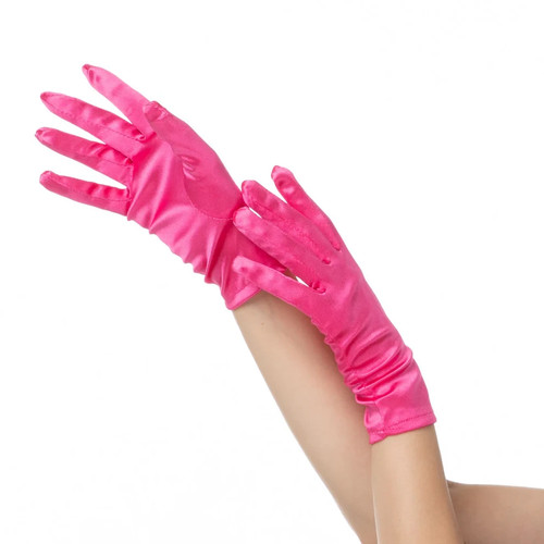 Ladies pink short satin - ladies,