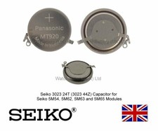 Seiko 302344Z / 302324T Capacitor Watch Battery Seiko 5M62 5M62A 5M63 5M65 MT920