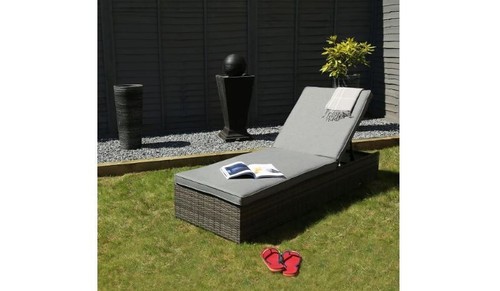 Rattan sun lounger grade b - sun,