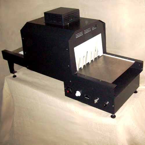 Bench mounted shrink wrapping - mounted,