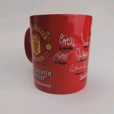 Manchester United Official Signature Mug / Cup Vintage Beckham Giggs Keane Irwin