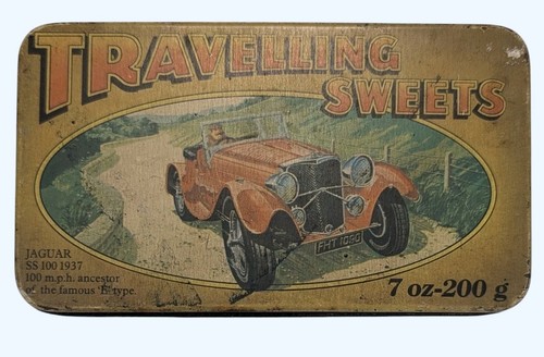 Vintage travelling sweets tin - travelling,