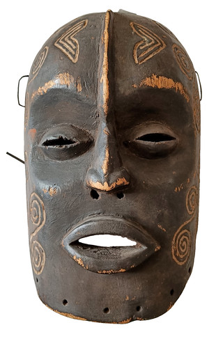 Wooden tribal ethnic mask - wooden, tribal/ethnic
