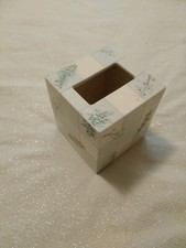shabby chic tissue box cover pottery lavender