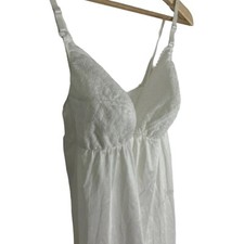 Vintage Satin Sissy Nightie St Michael Size 16 Lace Shiny Baby Doll Nightie 80s