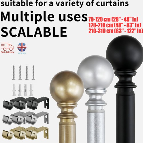 Extendable curtain poles with - extendable,
