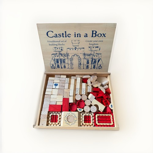 Castle box wooden blocks - a,