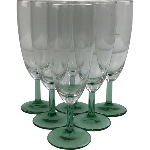 Set six green stem - set,
