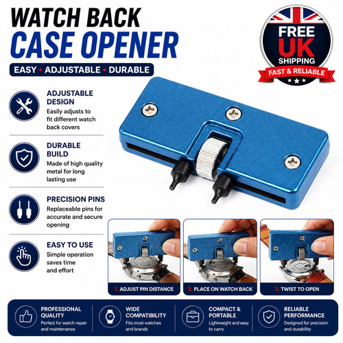 Watch back case - watch, opener