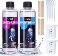 LET'S RESIN Casting Epoxy Resin Kit, 500Ml Crystal Clear & Bubble Free Epoxy Res
