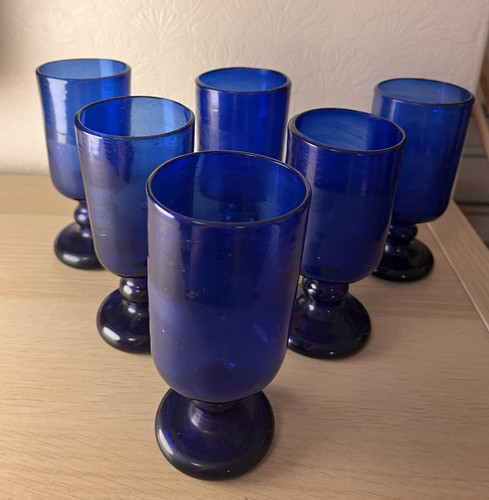 Set vintage cobalt blue - of,